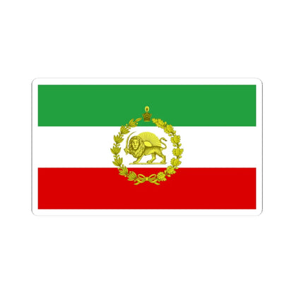 War flag of Iran 1925-1979 (Iran) STICKER Vinyl Kiss-Cut Decal 4 Inch White - The Sticker Space