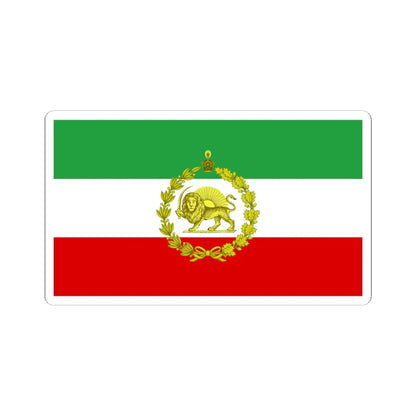 War flag of Iran 1925-1979 (Iran) STICKER Vinyl Kiss-Cut Decal 6 Inch White - The Sticker Space