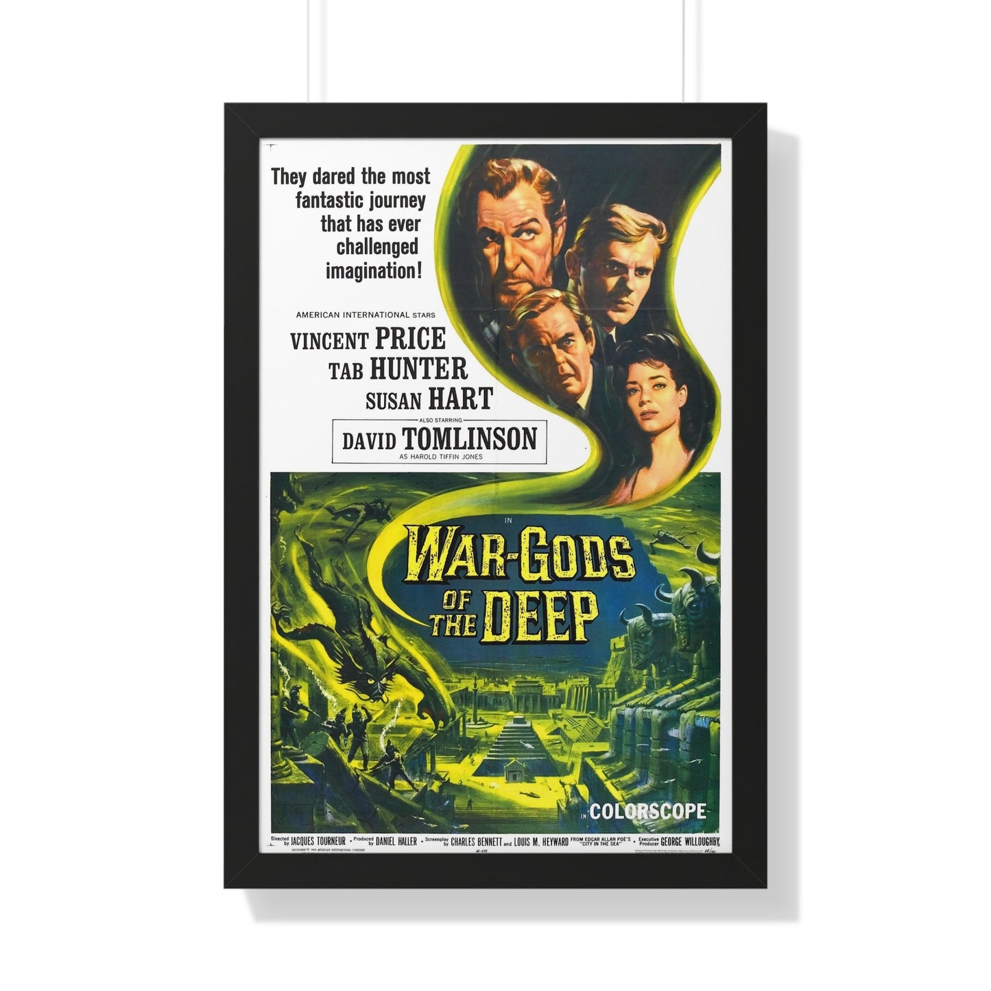 WAR-GODS OF THE DEEP 1965 - Framed Movie Poster-20" x 30"-The Sticker Space