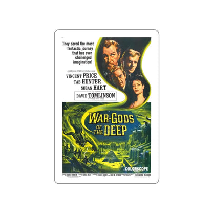 WAR-GODS OF THE DEEP 1965 Movie Poster STICKER Vinyl Die-Cut Decal 2 Inch - The Sticker Space