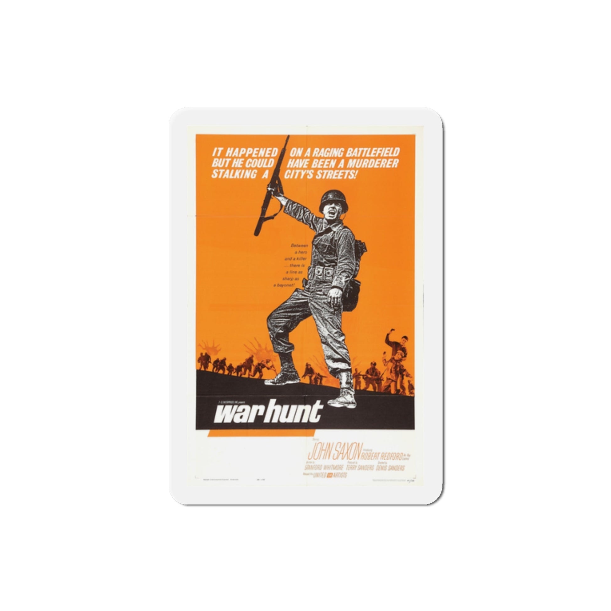 War Hunt 1962 Movie Poster Die-Cut Magnet-2 Inch-The Sticker Space