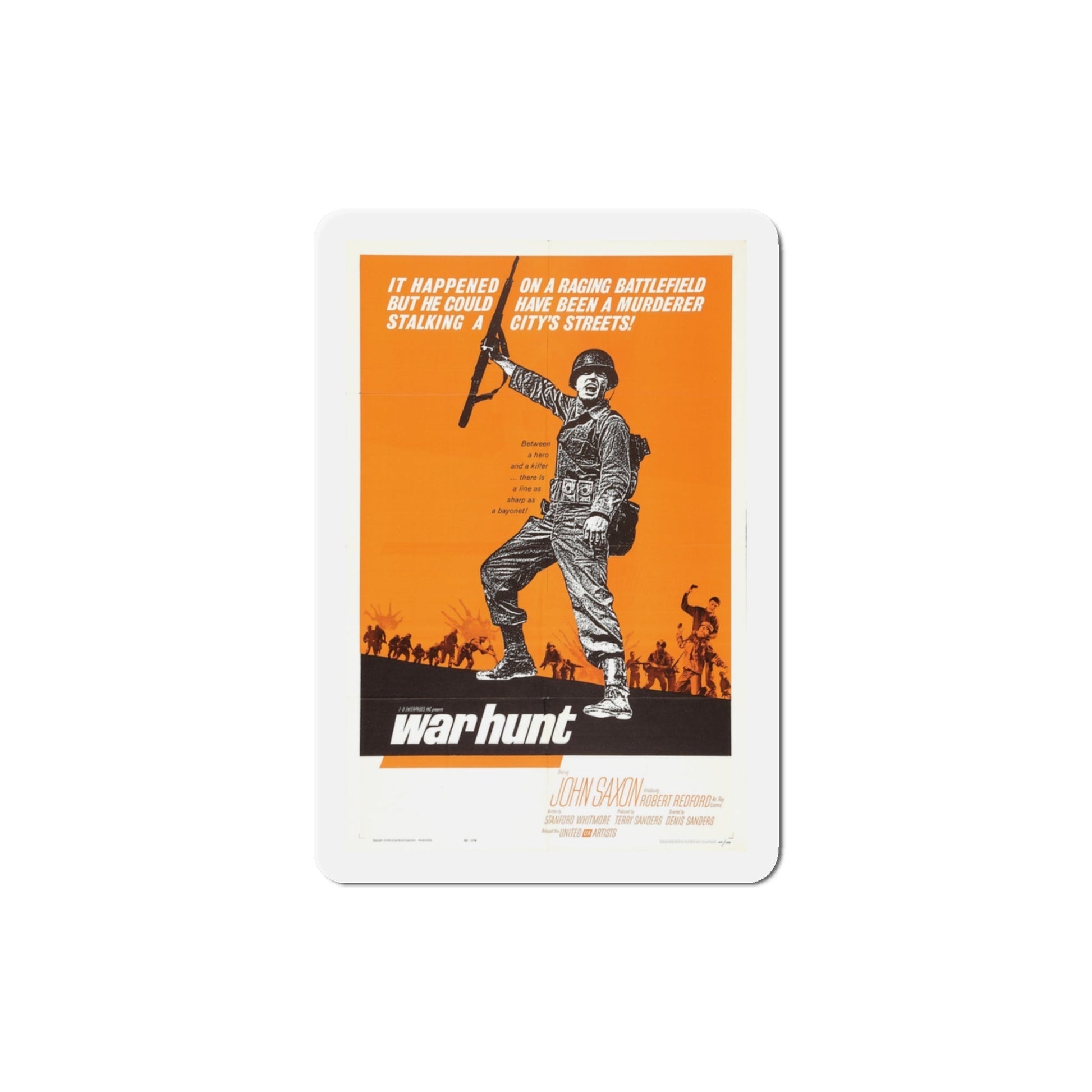 War Hunt 1962 Movie Poster Die-Cut Magnet-3 Inch-The Sticker Space