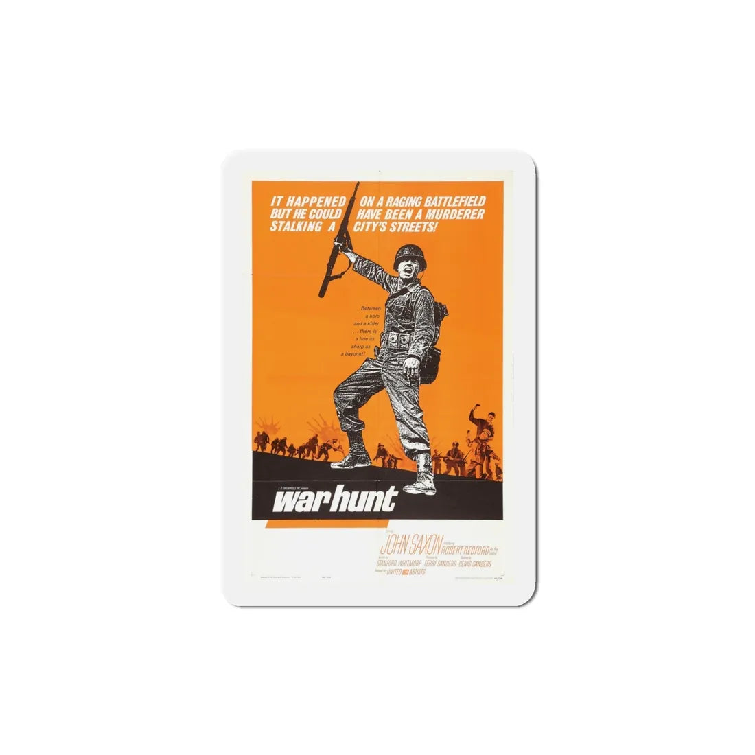 War Hunt 1962 Movie Poster Refrigerator Magnet 4 Inch - The Sticker Space