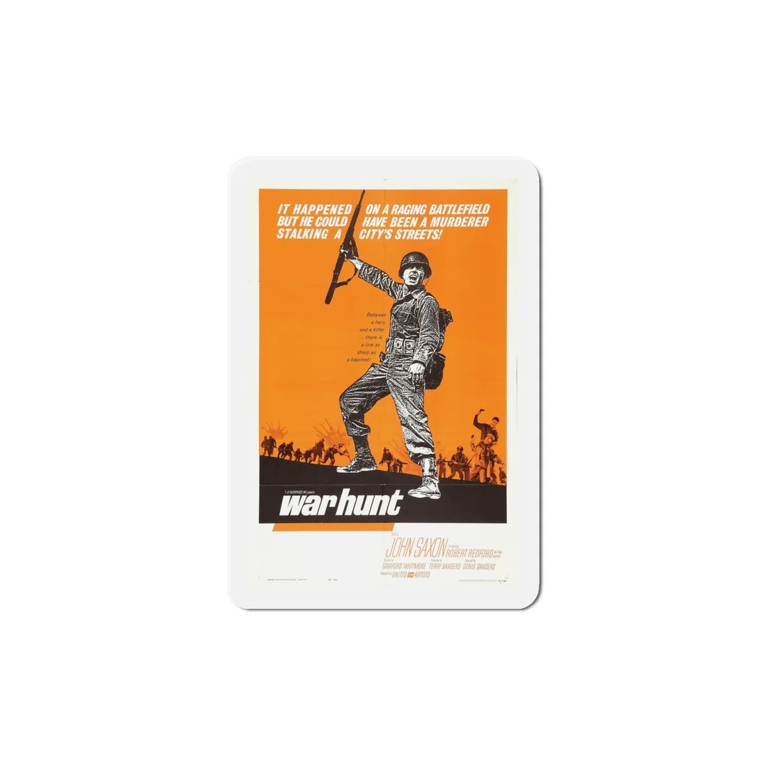 War Hunt 1962 Movie Poster Refrigerator Magnet 6 Inch - The Sticker Space