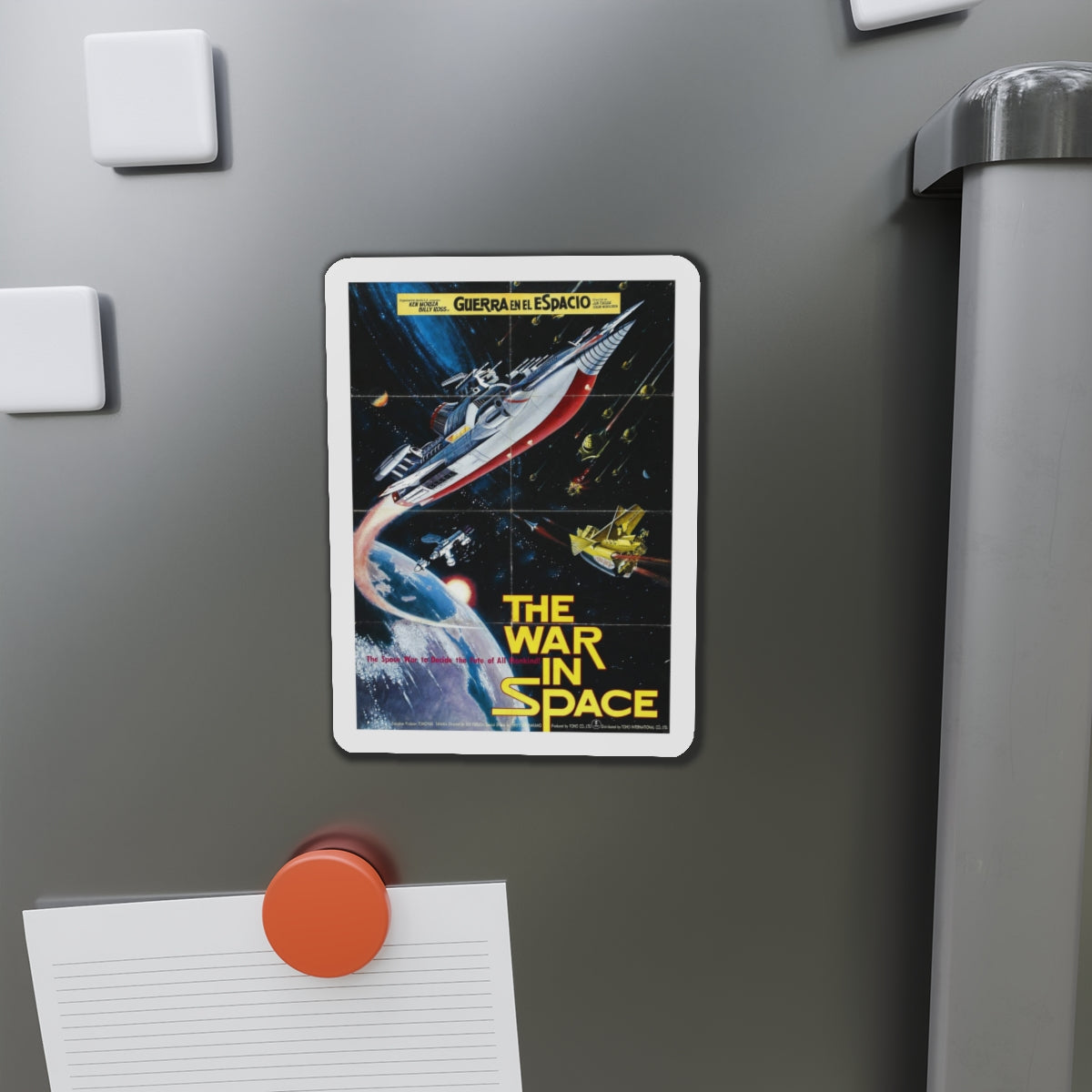 WAR IN SPACE (SPANISH) 1977 Movie Poster - Refrigerator Magnet