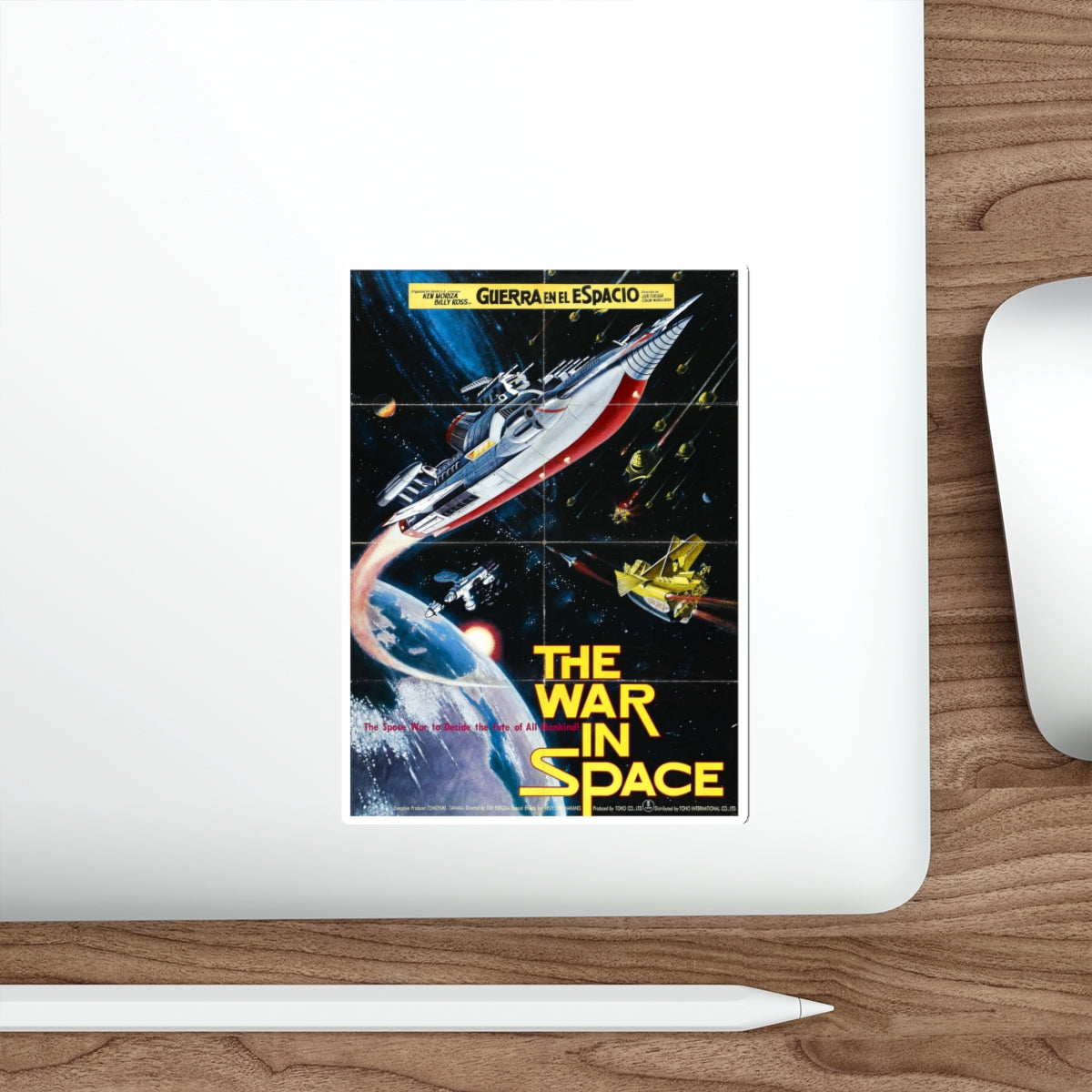 WAR IN SPACE (SPANISH) 1977 Movie Poster STICKER Vinyl Die-Cut Decal-The Sticker Space