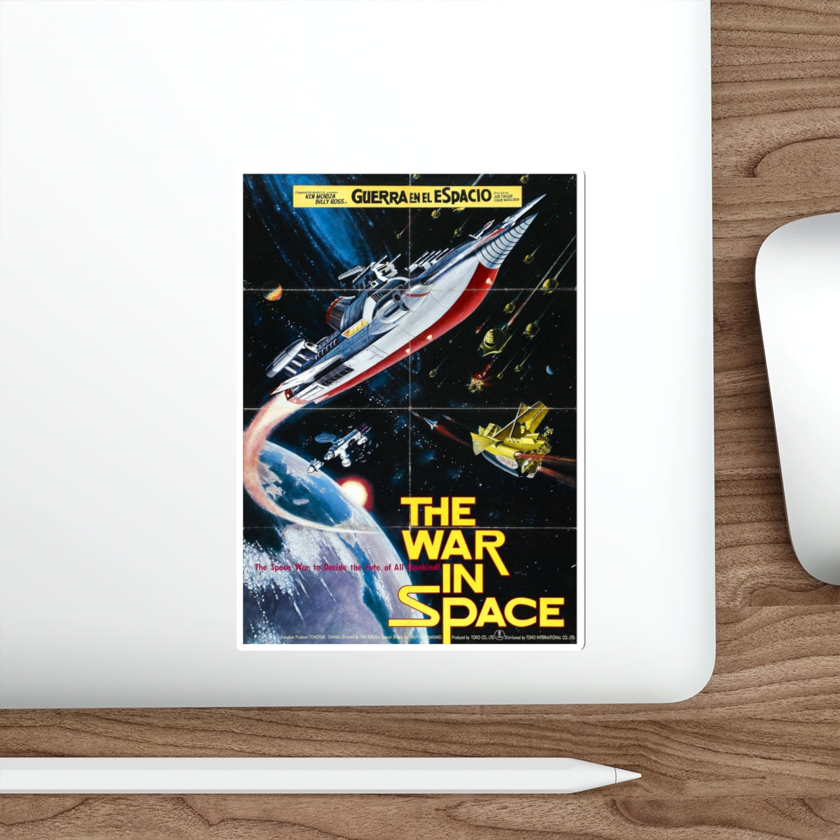 WAR IN SPACE (SPANISH) 1977 Movie Poster STICKER Vinyl Die-Cut Decal-The Sticker Space
