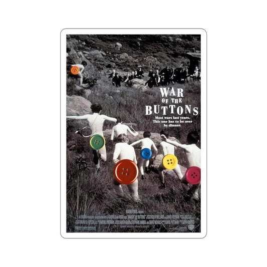 War Of The Buttons 1995 Movie Poster STICKER Vinyl Die-Cut Decal 6 Inch - The Sticker Space