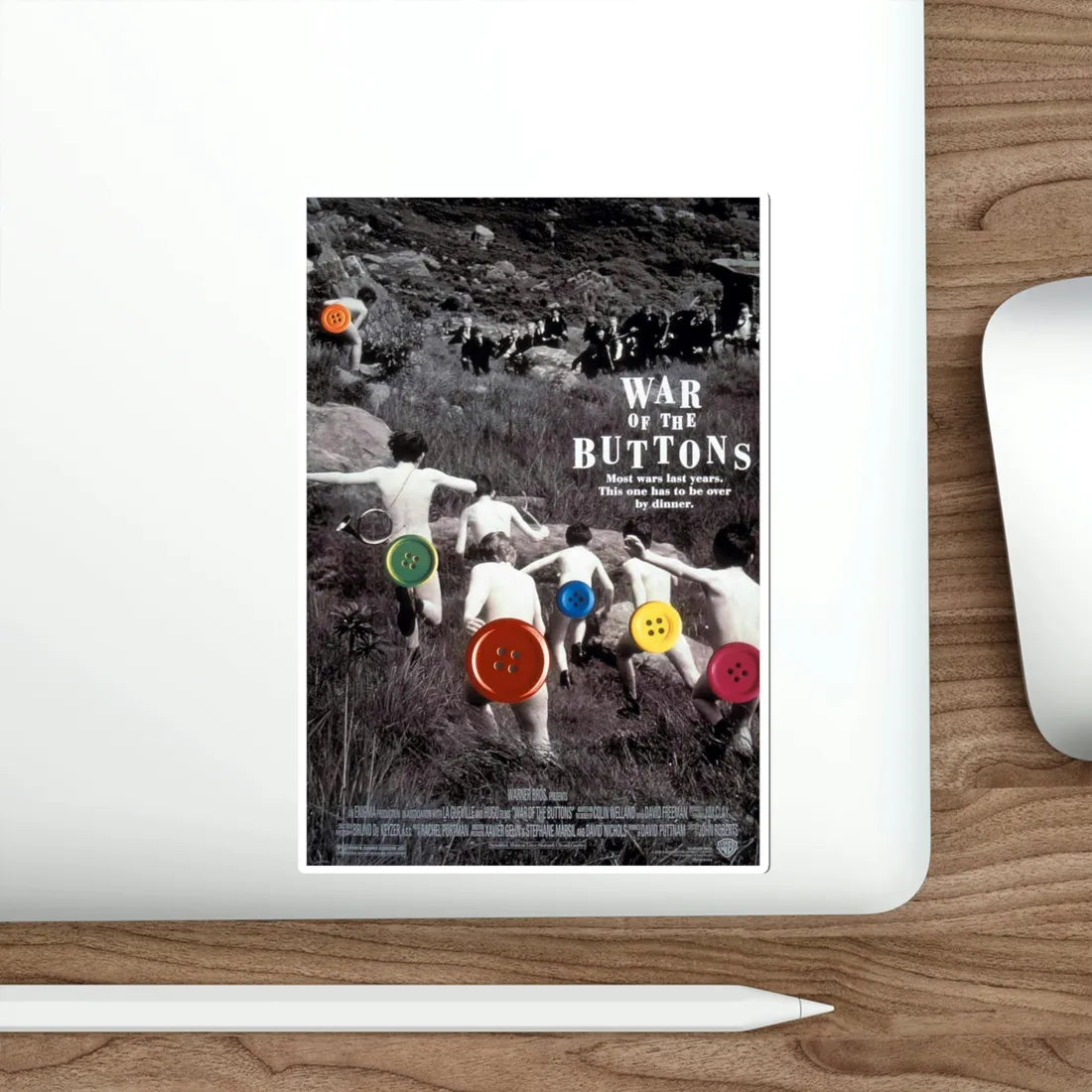 War Of The Buttons 1995 Movie Poster STICKER Vinyl Die-Cut Decal - The Sticker Space