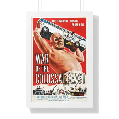 WAR OF THE COLOSSAL BEAST 1958 - Framed Movie Poster 16″ x 24″ White - The Sticker Space