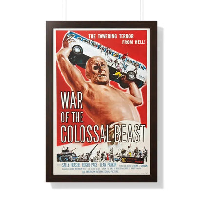 WAR OF THE COLOSSAL BEAST 1958 - Framed Movie Poster 20" x 30" Walnut - The Sticker Space