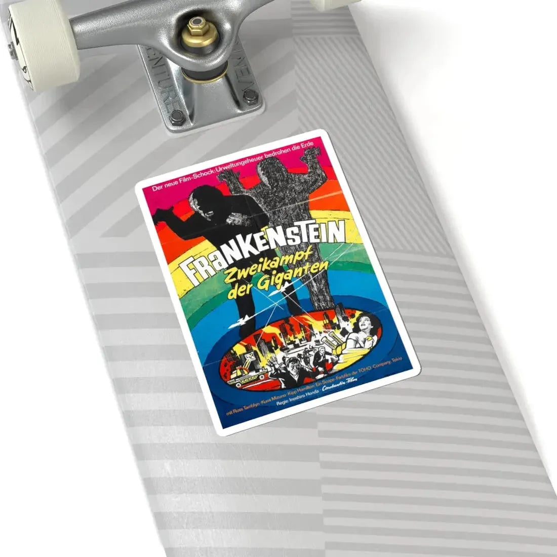 WAR OF THE GARGANTUAS 1966 Movie Poster - STICKER Vinyl Kiss-Cut Decal - The Sticker Space