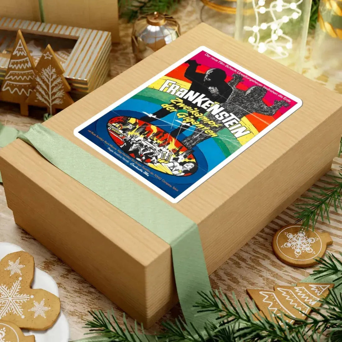 WAR OF THE GARGANTUAS 1966 Movie Poster - STICKER Vinyl Kiss-Cut Decal - The Sticker Space