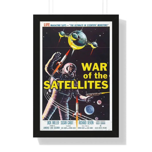 WAR OF THE SATELLITES 1958 - Framed Movie Poster 16″ x 24″ Black - The Sticker Space