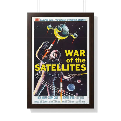 WAR OF THE SATELLITES 1958 - Framed Movie Poster 20" x 30" Walnut - The Sticker Space