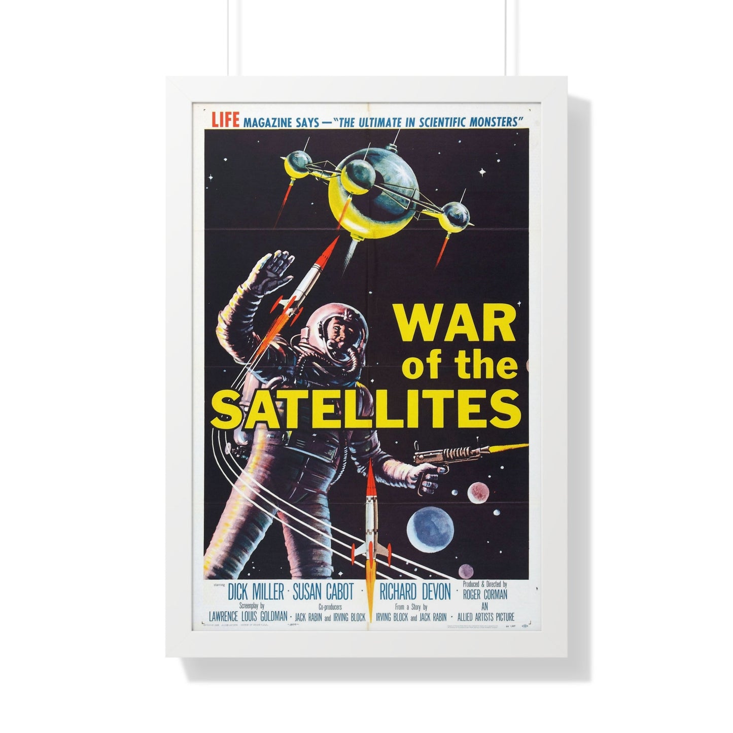 WAR OF THE SATELLITES 1958 - Framed Movie Poster-20" x 30"-The Sticker Space