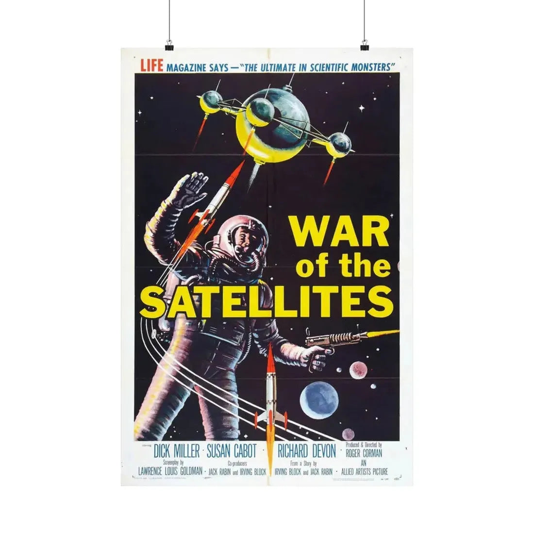 WAR OF THE SATELLITES 1958 - Paper Movie Poster 24″ x 36″ Matte - The Sticker Space