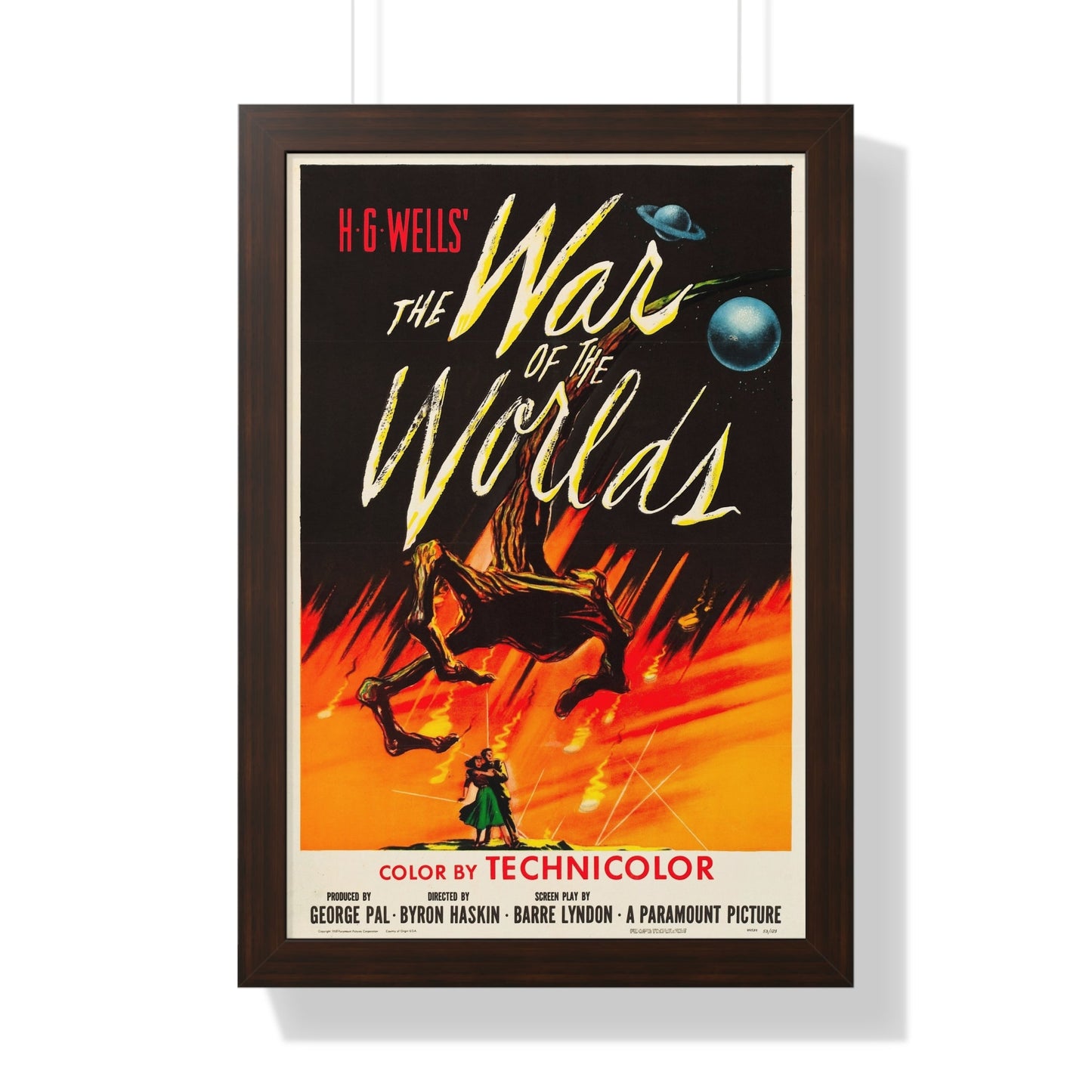 WAR OF THE WORLDS 1953 - Framed Movie Poster-16″ x 24″-The Sticker Space