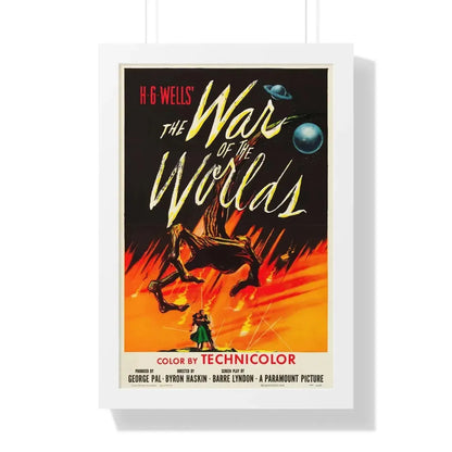 WAR OF THE WORLDS 1953 - Framed Movie Poster 16″ x 24″ White - The Sticker Space