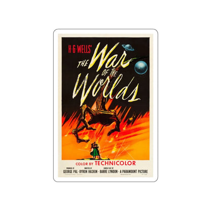 WAR OF THE WORLDS 1953 Movie Poster STICKER Vinyl Die-Cut Decal 3 Inch - The Sticker Space