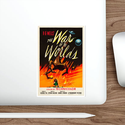 WAR OF THE WORLDS 1953 Movie Poster STICKER Vinyl Die-Cut Decal-The Sticker Space