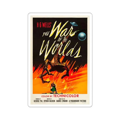 WAR OF THE WORLDS 1953 Movie Poster - STICKER Vinyl Kiss-Cut Decal 4 Inch White - The Sticker Space