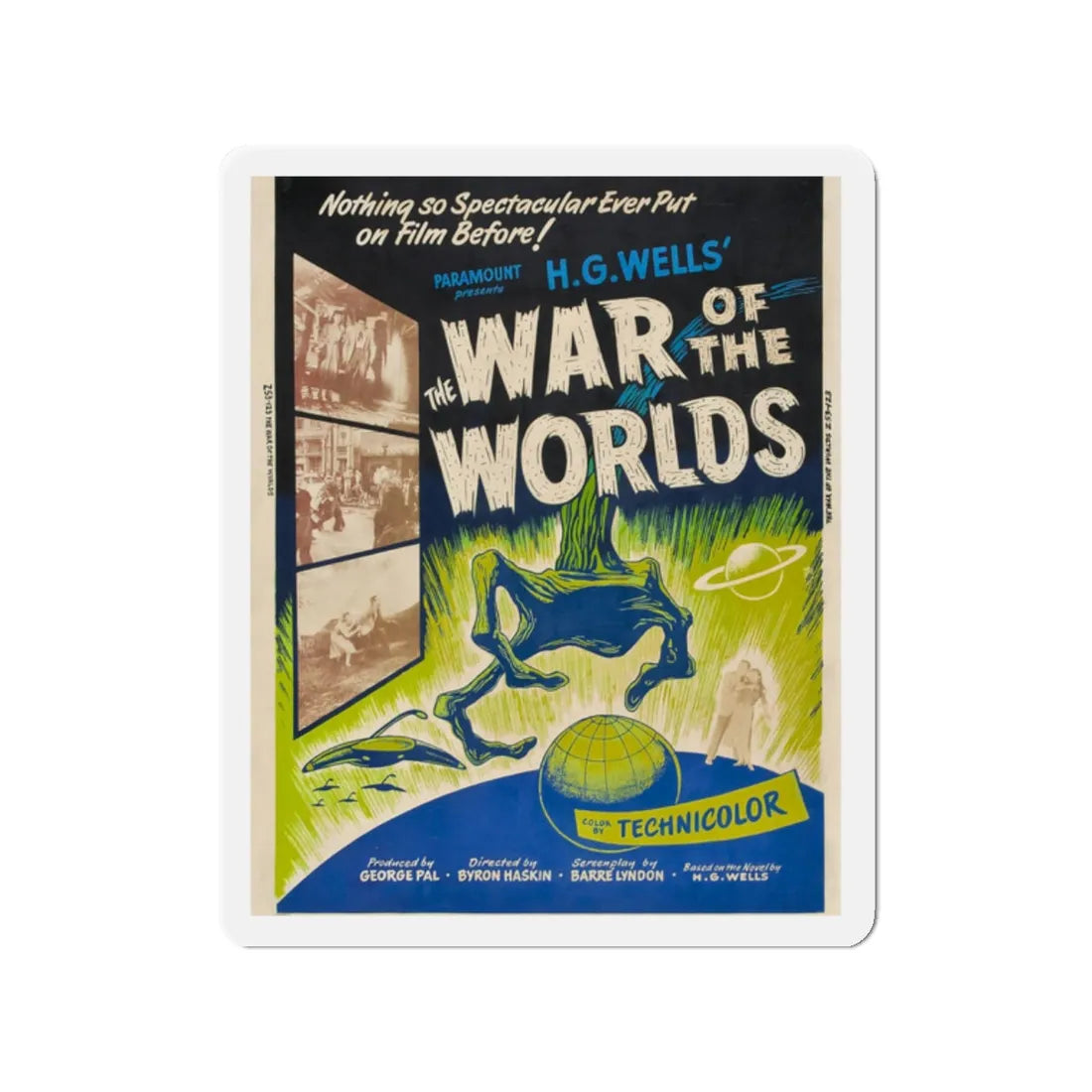 WAR OF THE WORLDS (2) 1953 Movie Poster - Refrigerator Magnet 2 Inch - The Sticker Space