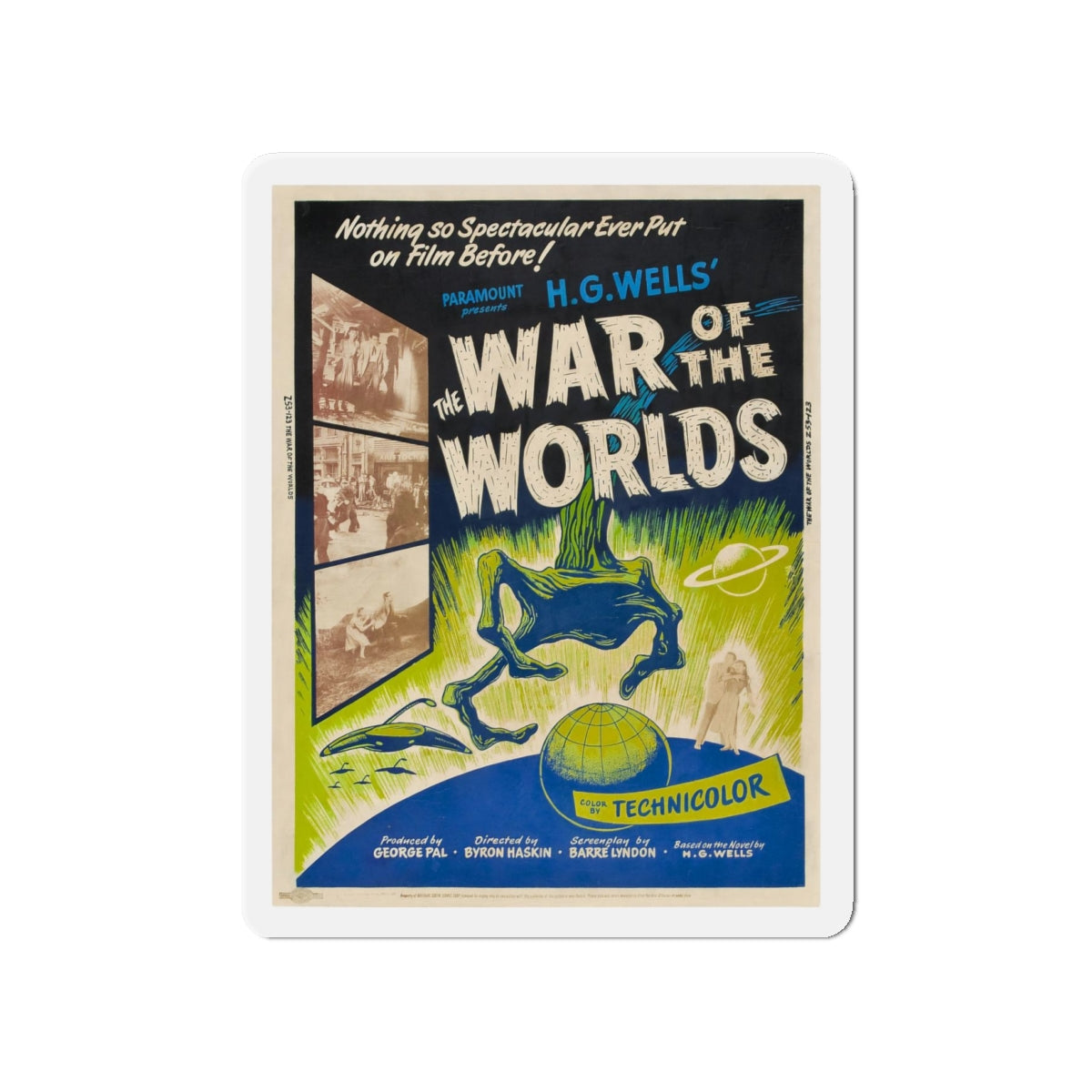 WAR OF THE WORLDS (2) 1953 Movie Poster - Refrigerator Magnet-4" x 4"-The Sticker Space