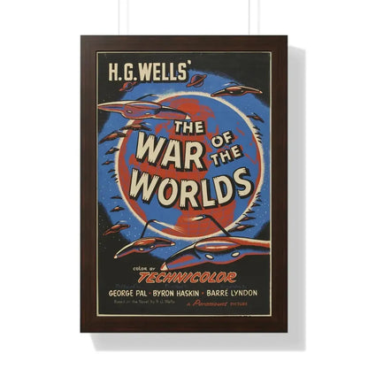 WAR OF THE WORLDS (3) 1953 - Framed Movie Poster 16″ x 24″ Walnut - The Sticker Space