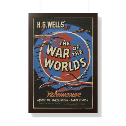 WAR OF THE WORLDS (3) 1953 - Framed Movie Poster 20" x 30" Walnut - The Sticker Space