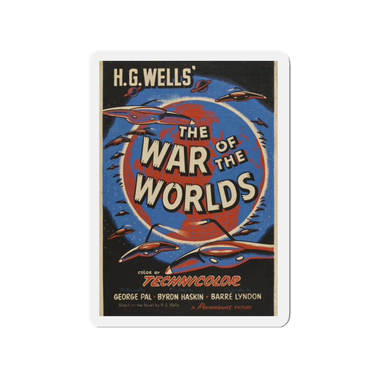 WAR OF THE WORLDS (3) 1953 Movie Poster - Refrigerator Magnet-2" x 2"-The Sticker Space