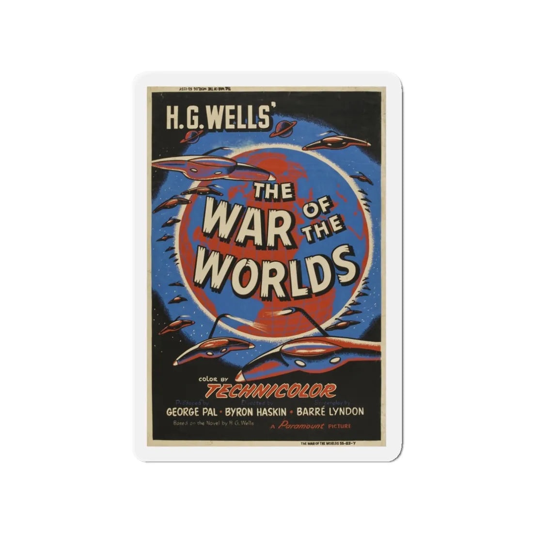 WAR OF THE WORLDS (3) 1953 Movie Poster - Refrigerator Magnet 3 Inch - The Sticker Space