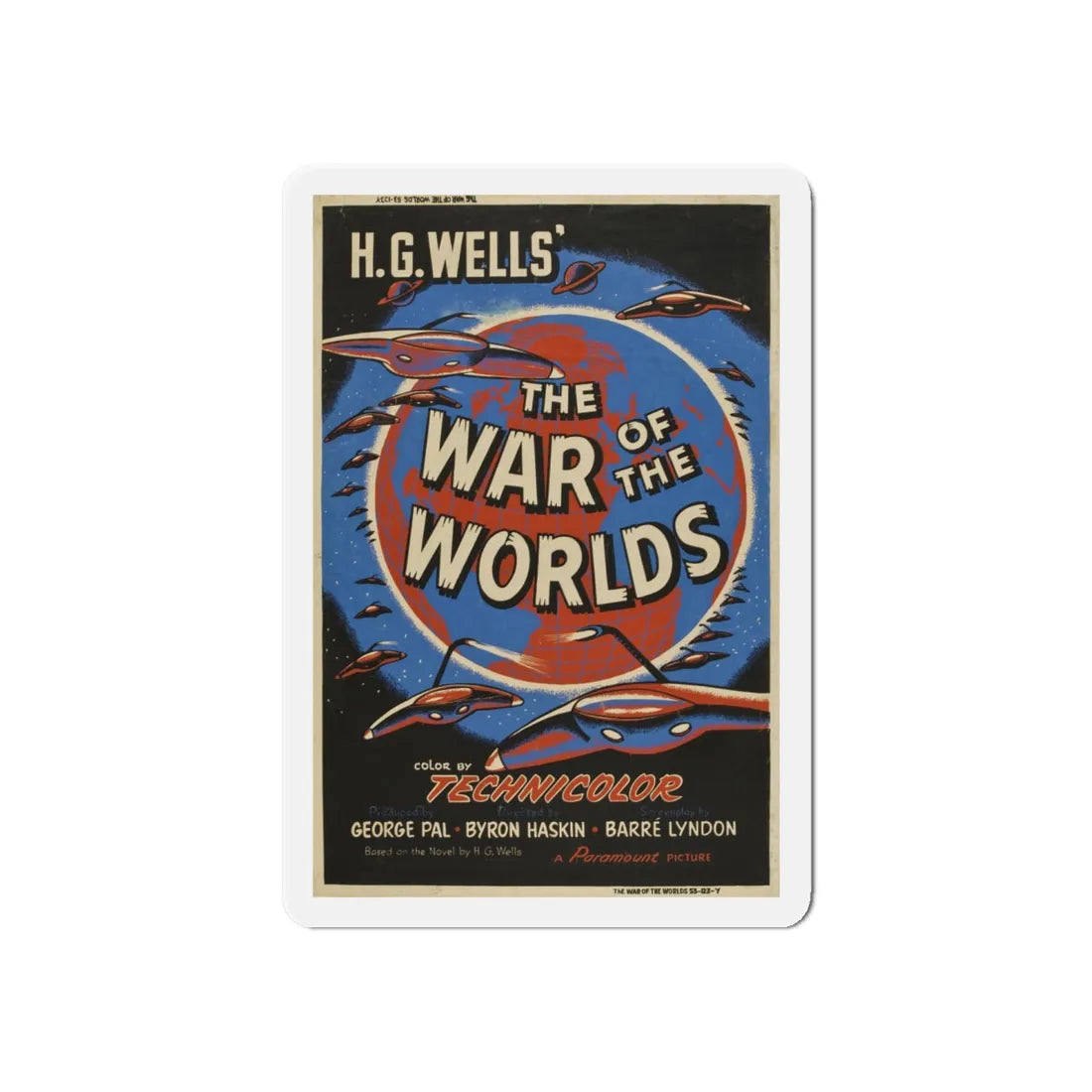 WAR OF THE WORLDS (3) 1953 Movie Poster - Refrigerator Magnet 6 Inch - The Sticker Space