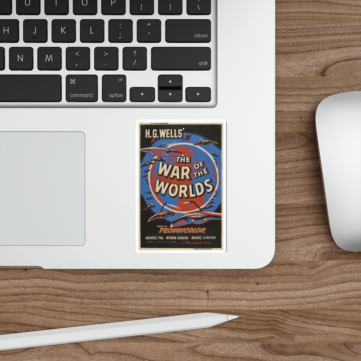 WAR OF THE WORLDS (3) 1953 Movie Poster STICKER Vinyl Die-Cut Decal-The Sticker Space