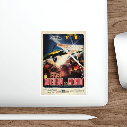 WAR OF THE WORLDS (ITALIAN) 1953 Movie Poster STICKER Vinyl Die-Cut Decal-The Sticker Space