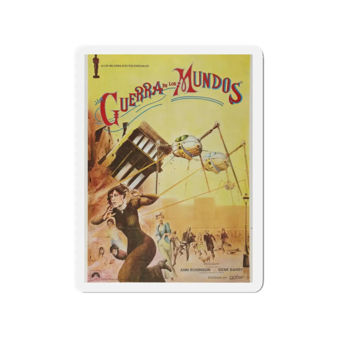 WAR OF THE WORLDS (SPANISH) 1953 Movie Poster - Refrigerator Magnet 2 Inch - The Sticker Space