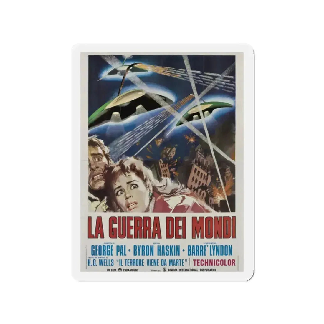 WAR OF THE WORLDS (SPANISH 2) 1953 Movie Poster - Refrigerator Magnet 2 Inch - The Sticker Space