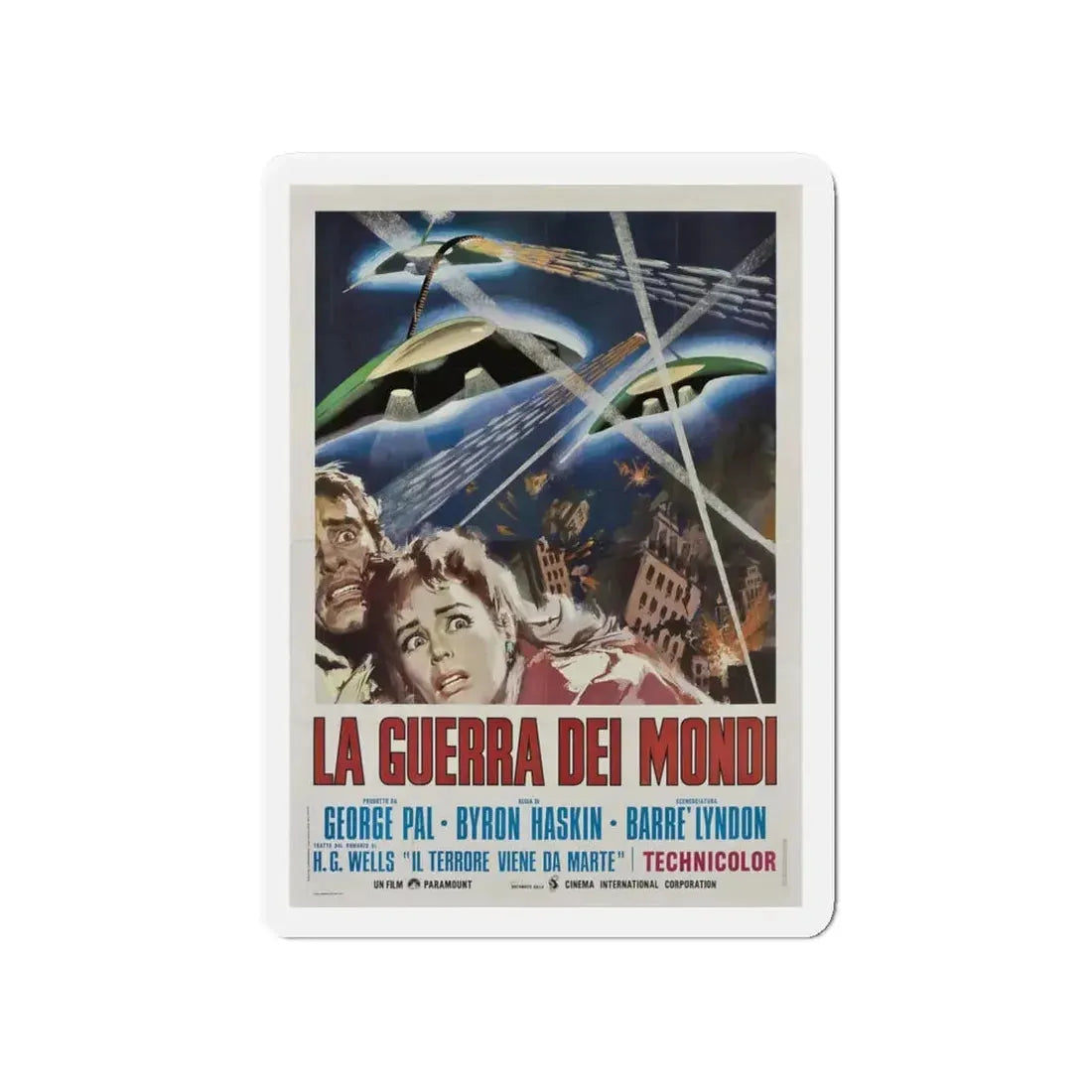 WAR OF THE WORLDS (SPANISH 2) 1953 Movie Poster - Refrigerator Magnet 4 Inch - The Sticker Space