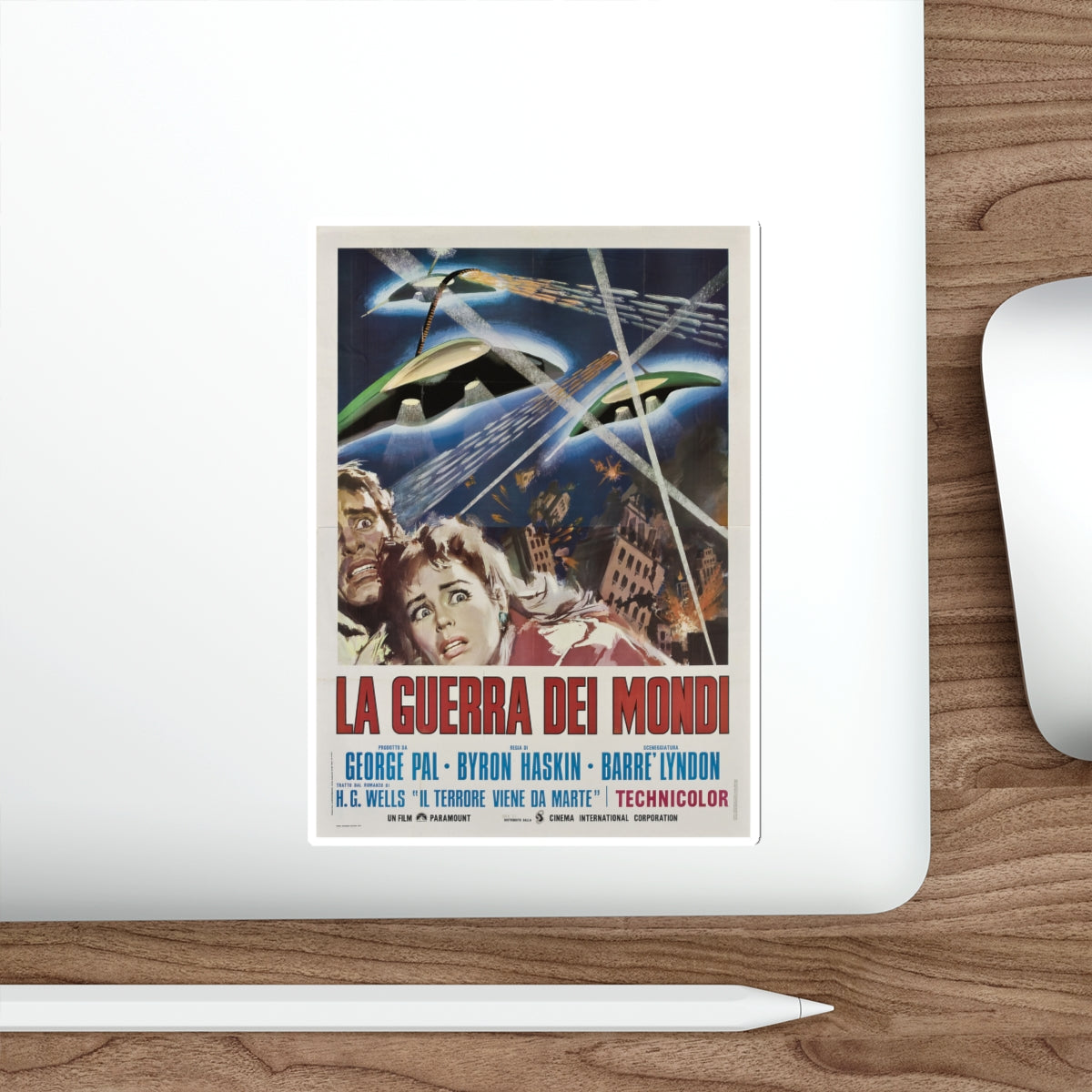 WAR OF THE WORLDS (SPANISH 2) 1953 Movie Poster STICKER Vinyl Die-Cut Decal-The Sticker Space