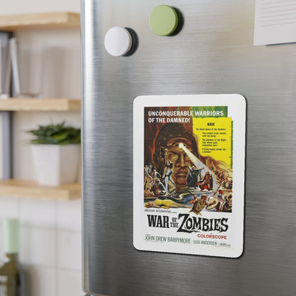 WAR OF THE ZOMBIES (ROME AGAINST ROME) 1964 Movie Poster - Refrigerator Magnet-The Sticker Space