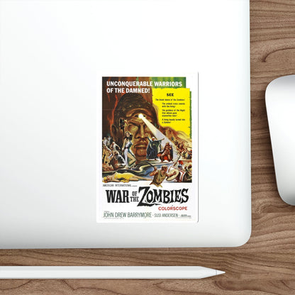 WAR OF THE ZOMBIES (ROME AGAINST ROME) 1964 Movie Poster STICKER Vinyl Die-Cut Decal-The Sticker Space