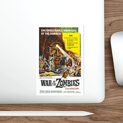 WAR OF THE ZOMBIES (ROME AGAINST ROME) 1964 Movie Poster STICKER Vinyl Die-Cut Decal-The Sticker Space
