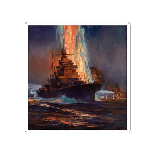 War Ships (Magazine Illustration) STICKER Vinyl Die-Cut Decal White Die-Cut 2 Inch - The Sticker Space