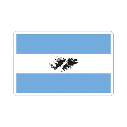 War Veterans Flag (Argentina) STICKER Vinyl Kiss-Cut Decal 4 Inch White - The Sticker Space