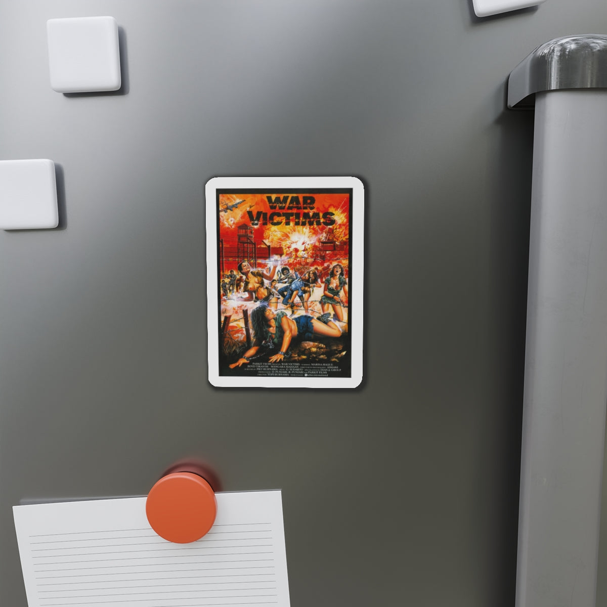 WAR VICTIMS 1983 Movie Poster - Refrigerator Magnet-The Sticker Space