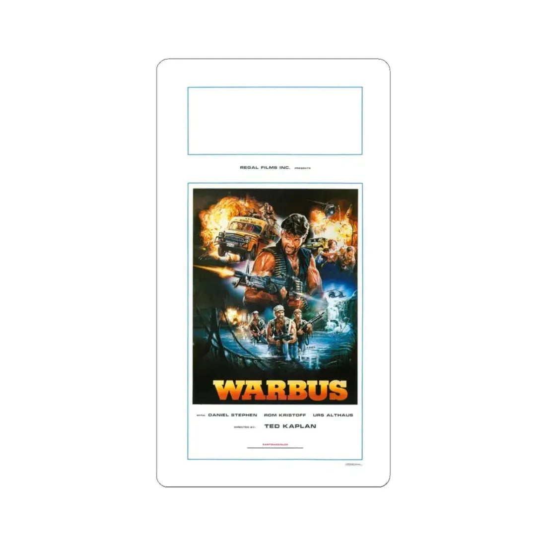 WARBUS 1985 Movie Poster - STICKER Vinyl Kiss-Cut Decal 3 Inch White - The Sticker Space
