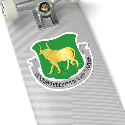 Warder wapen (Netherlands) (Coat of Arms) STICKER Vinyl Kiss-Cut Decal - The Sticker Space