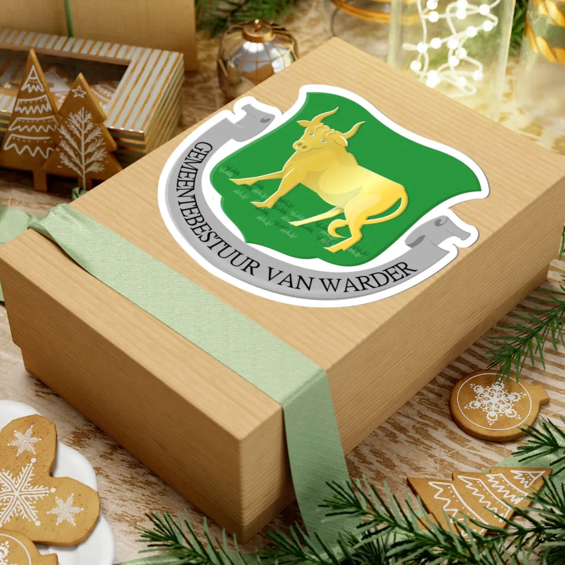 Warder wapen (Netherlands) (Coat of Arms) STICKER Vinyl Kiss-Cut Decal - The Sticker Space