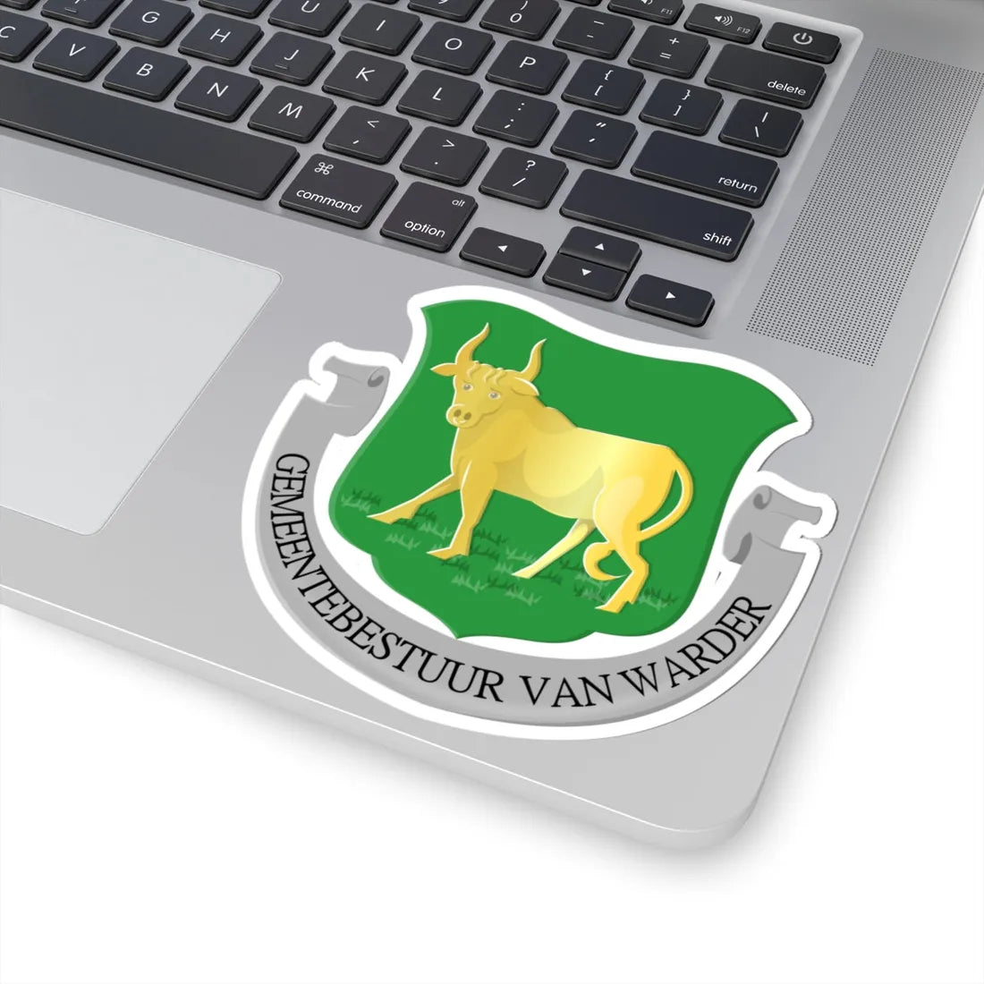 Warder wapen (Netherlands) (Coat of Arms) STICKER Vinyl Kiss-Cut Decal - The Sticker Space