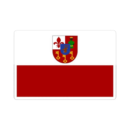 Waregem vlag (Belgium) STICKER Vinyl Kiss-Cut Decal 2 Inch White - The Sticker Space